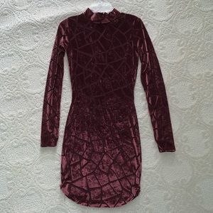 Burgundy Bodycon Dress